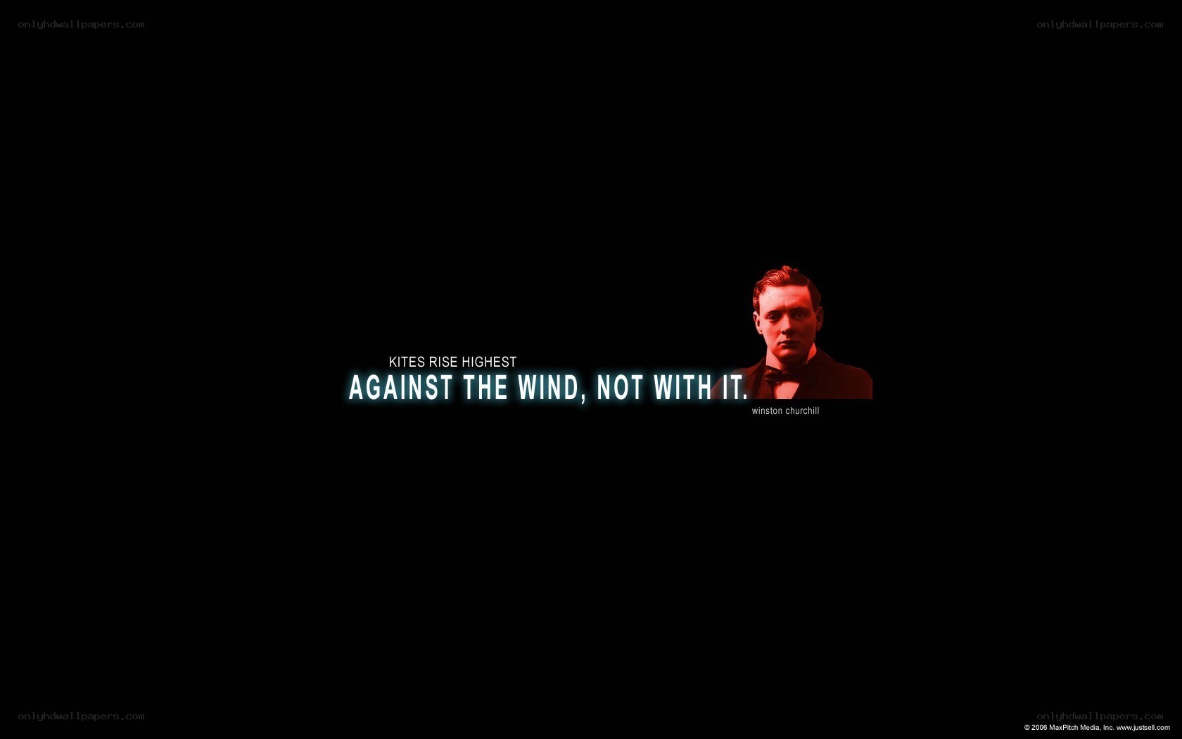 Churchill quote wallpaper