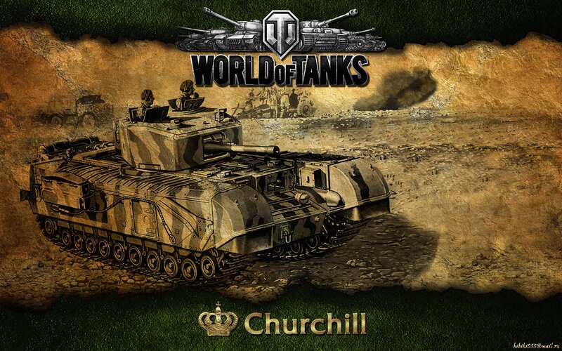 Churchill Tank — Brown