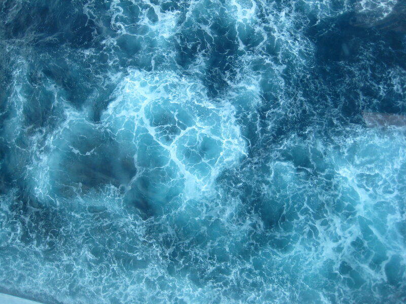 Churning Ocean Water