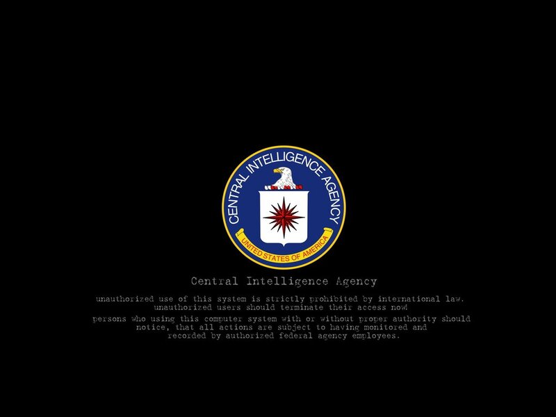 CIA Logo and Warning
