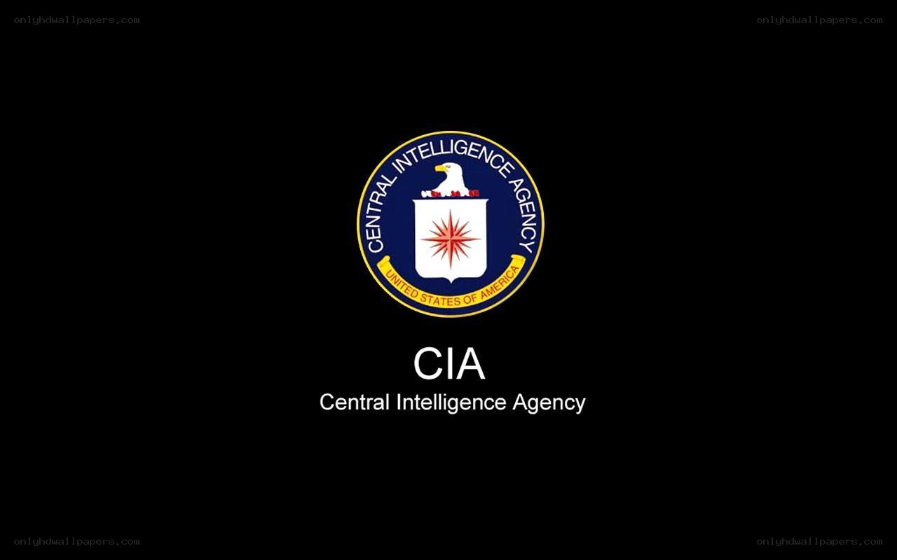 CIA logo on black background