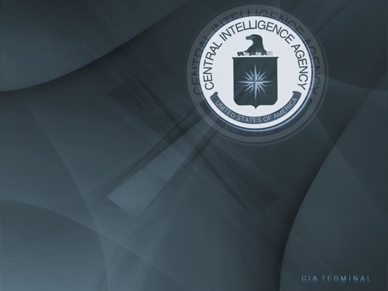 CIA logo on digital background