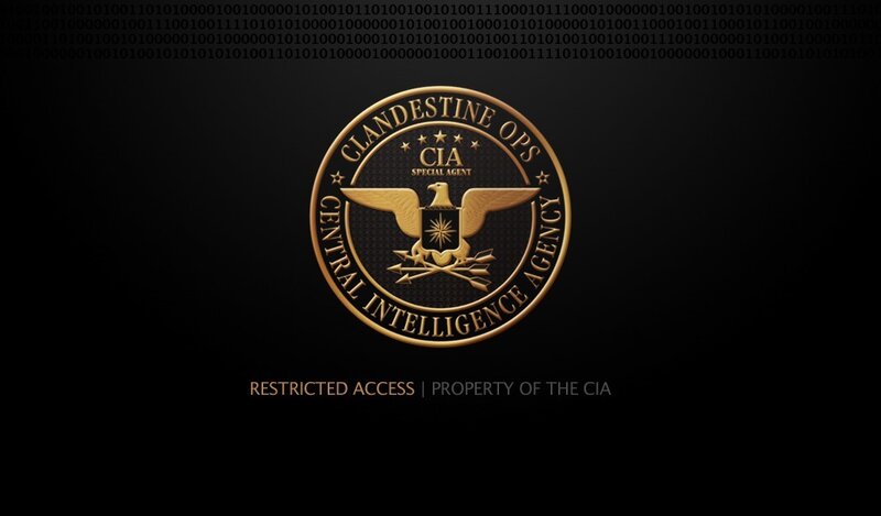 CIA Seal on Black Background