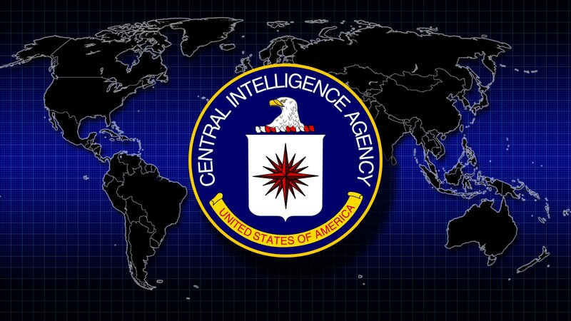 CIA Seal on World Map
