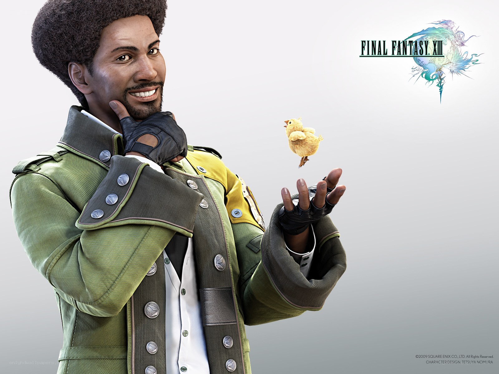 Cid and a chocobo chick