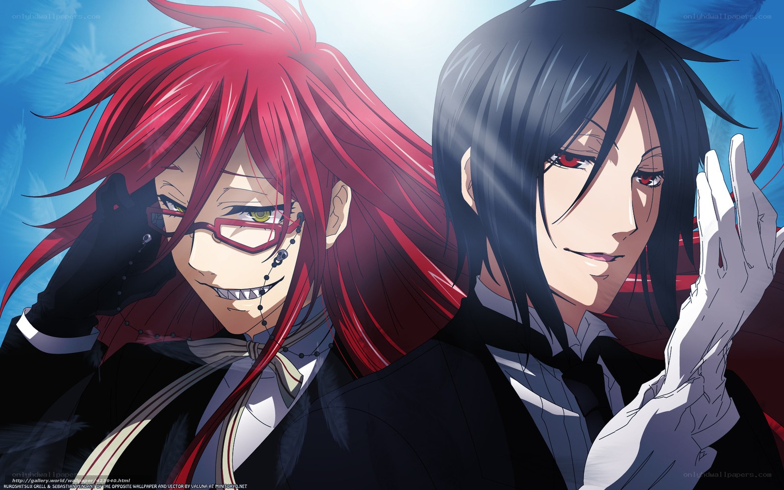 Ciel and Grell from Black Butler