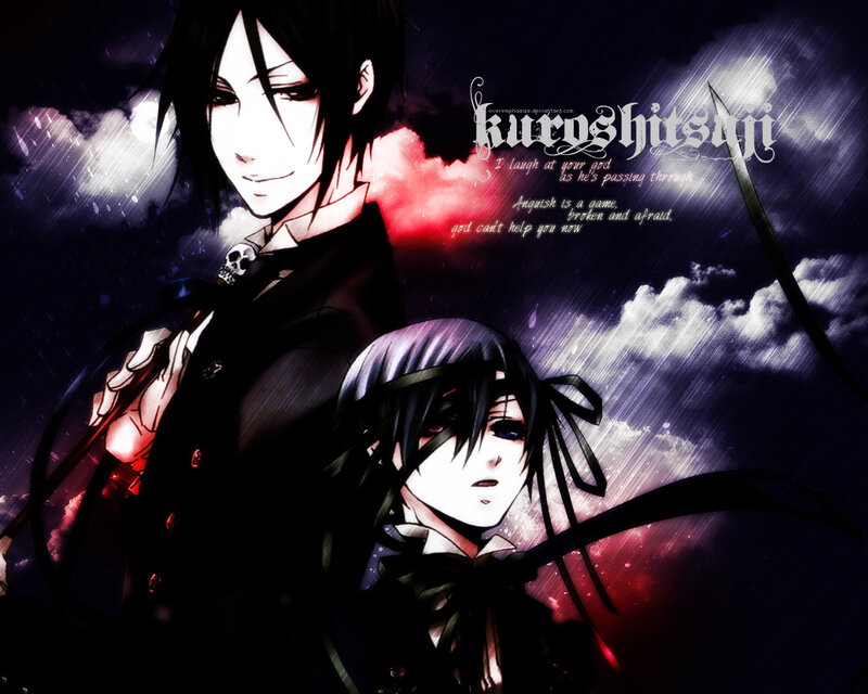 Ciel and Sebastian in storm