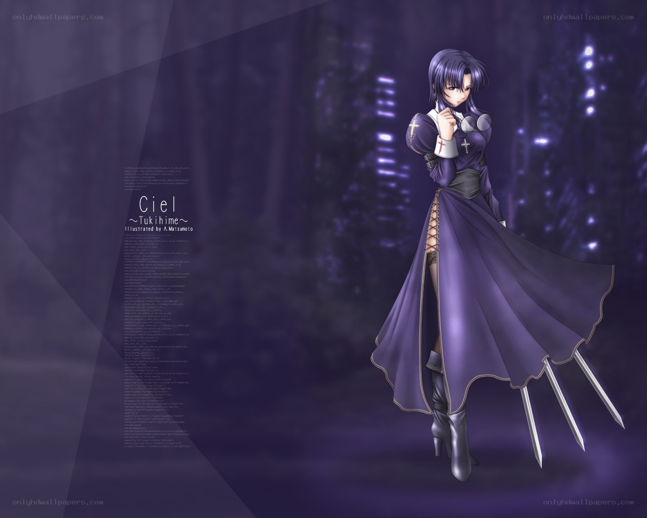 Ciel in purple cloak