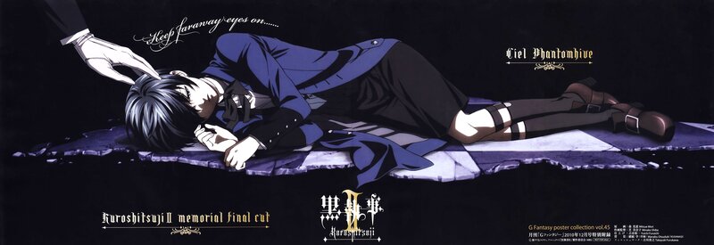 Ciel Phantomhive lying on ground