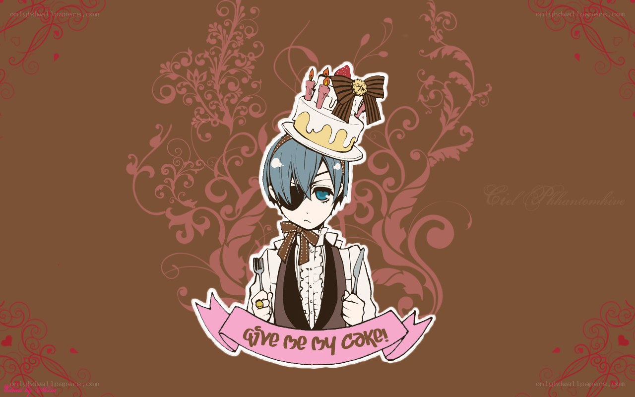 Ciel Phantomhive with cake hat