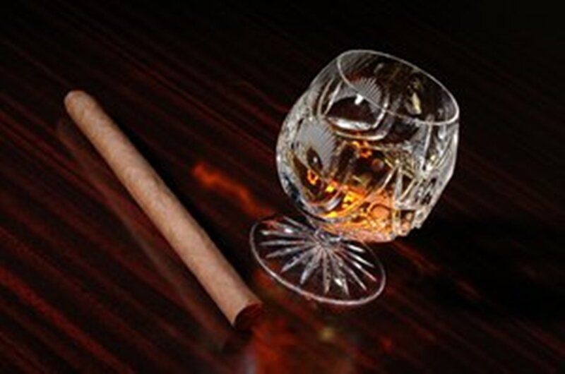 Cigar and Brandy Glass — Brown