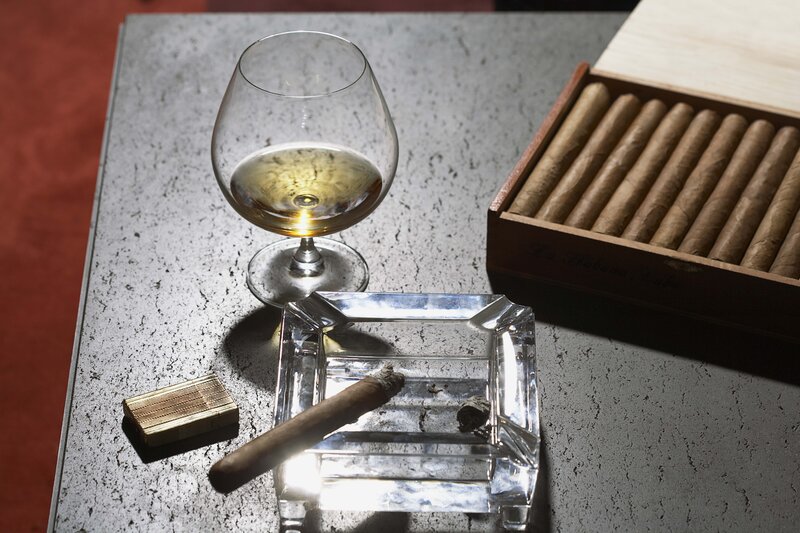 Cigar and Brandy Glass — Gray