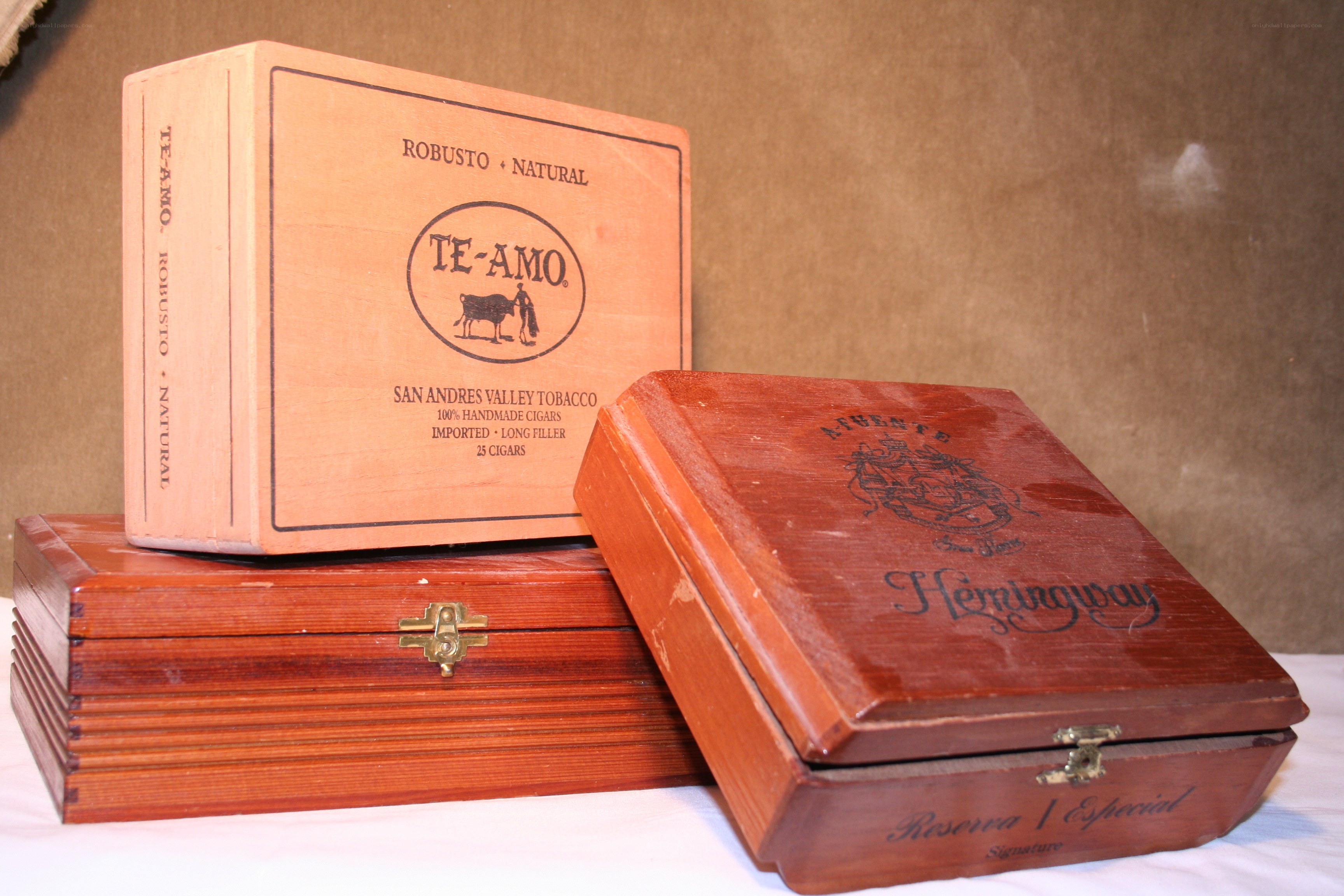 cigar boxes on display