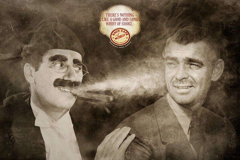 Cigar smoke advertisement