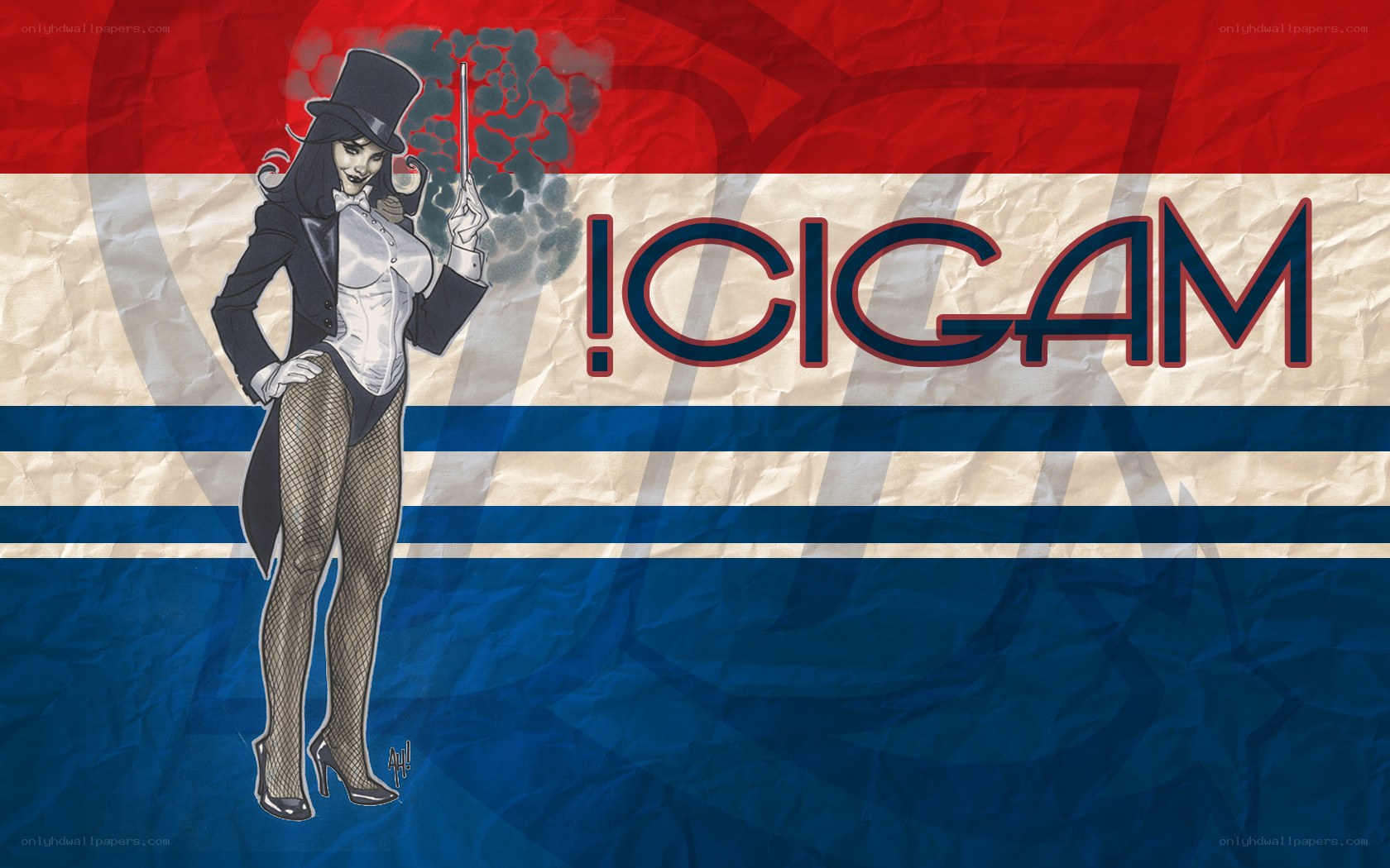 Cigar-themed character illustration