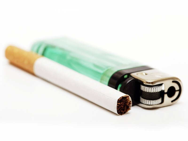 cigarette and lighter