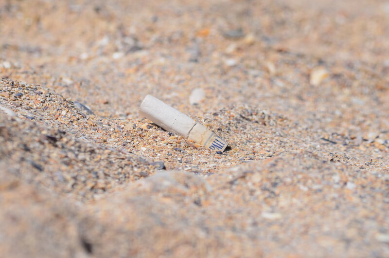 Cigarette Butt on Sand