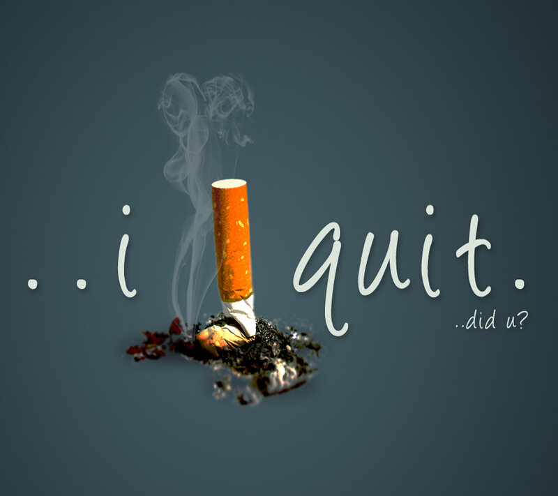 Cigarette Butt with Smoke