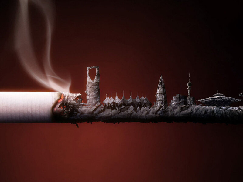cigarette city burning