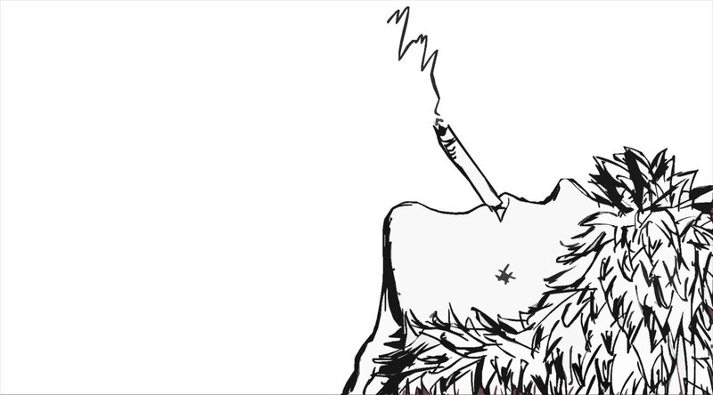 cigarette in a body