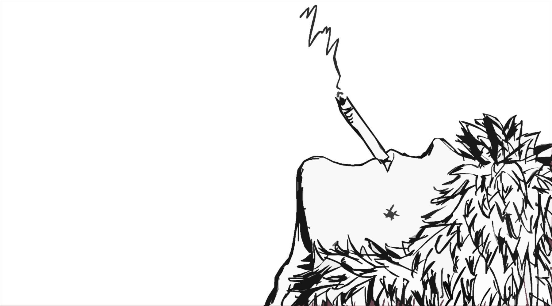 cigarette in a body