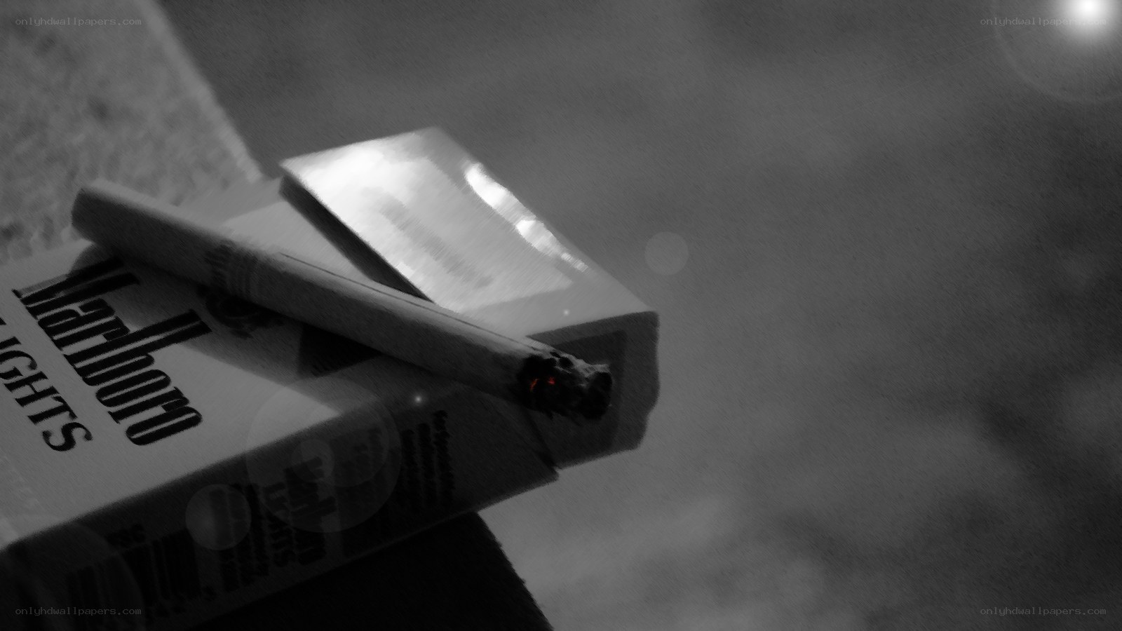 cigarette on pack