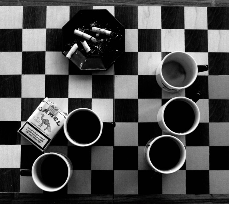 Cigarette Pack and Coffee Cups