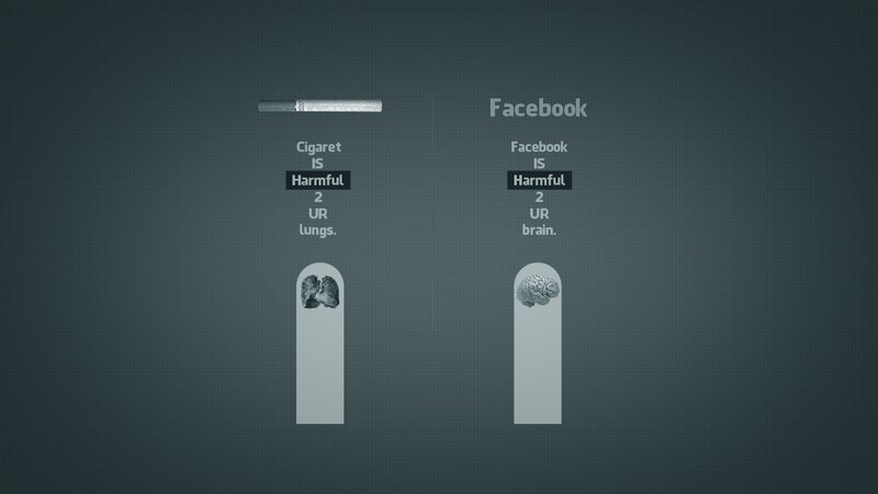 Cigarette vs Facebook harm comparison