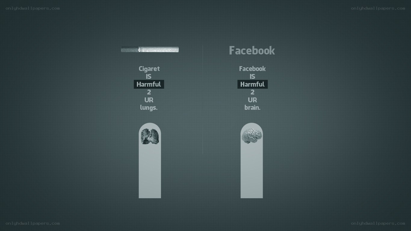 Cigarette vs Facebook harm comparison