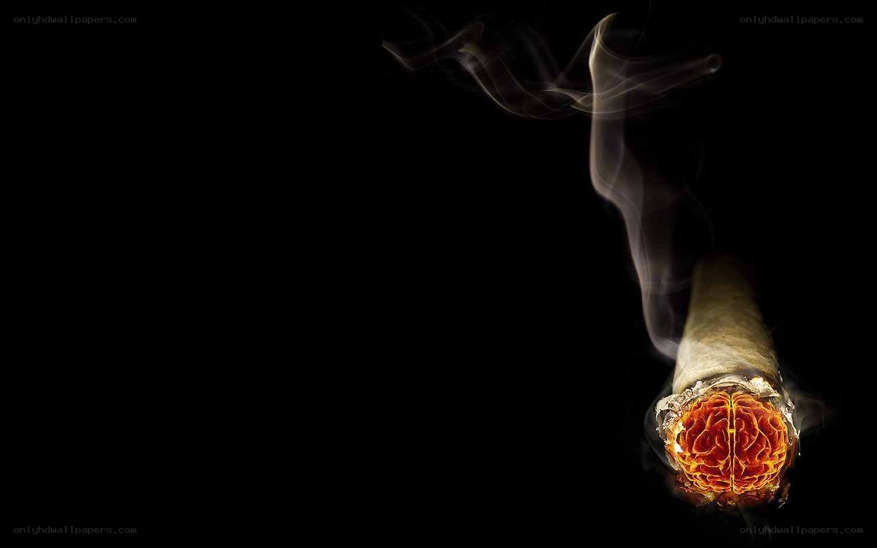 cigarette with brain design