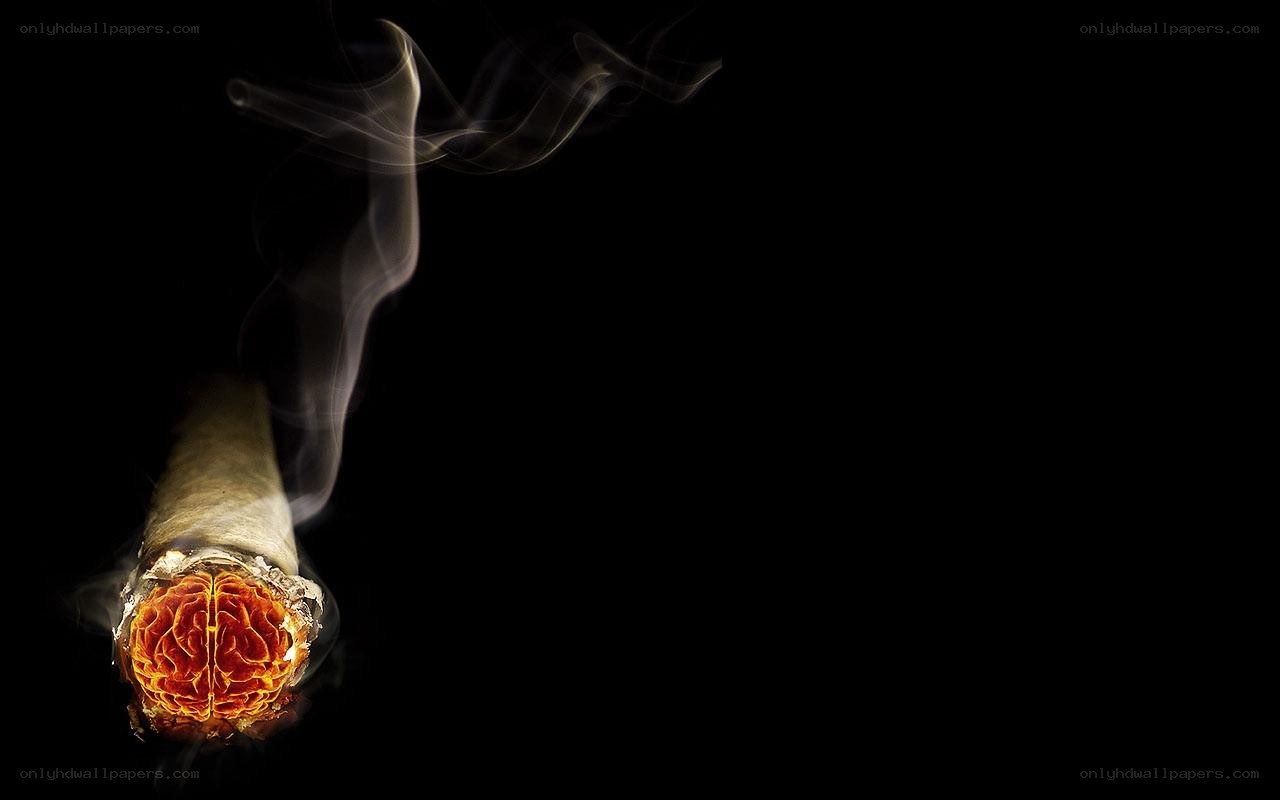 cigarette with brain inside