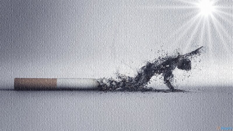 Cigarette with Human Figure — Black