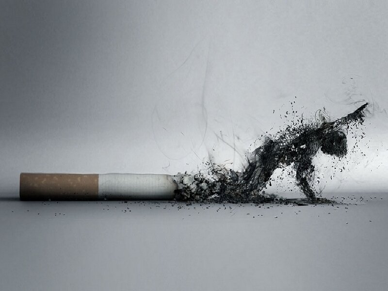 Cigarette with Human Figure