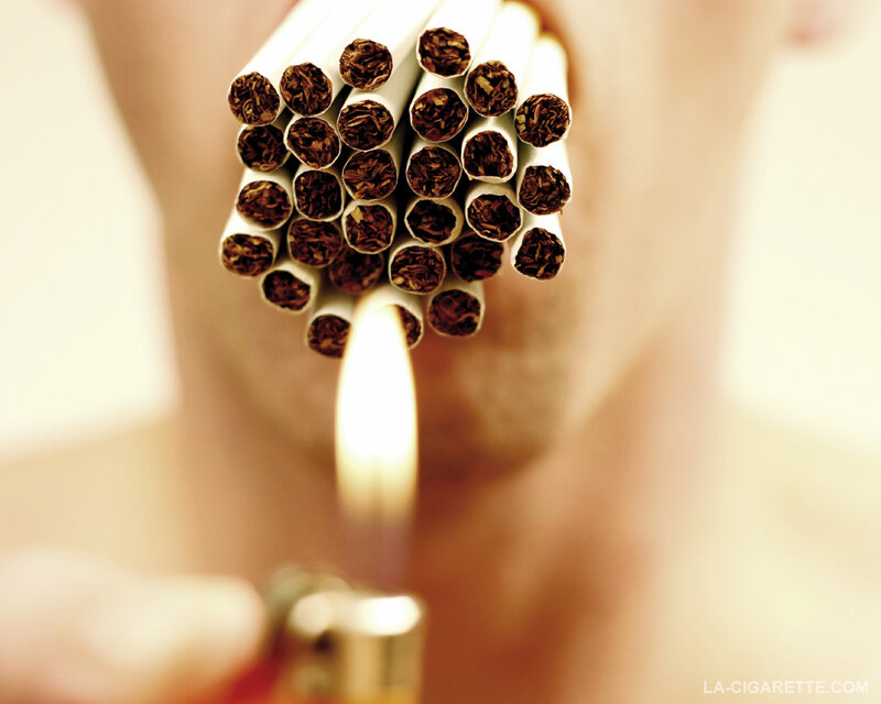 Cigarettes and a lighter