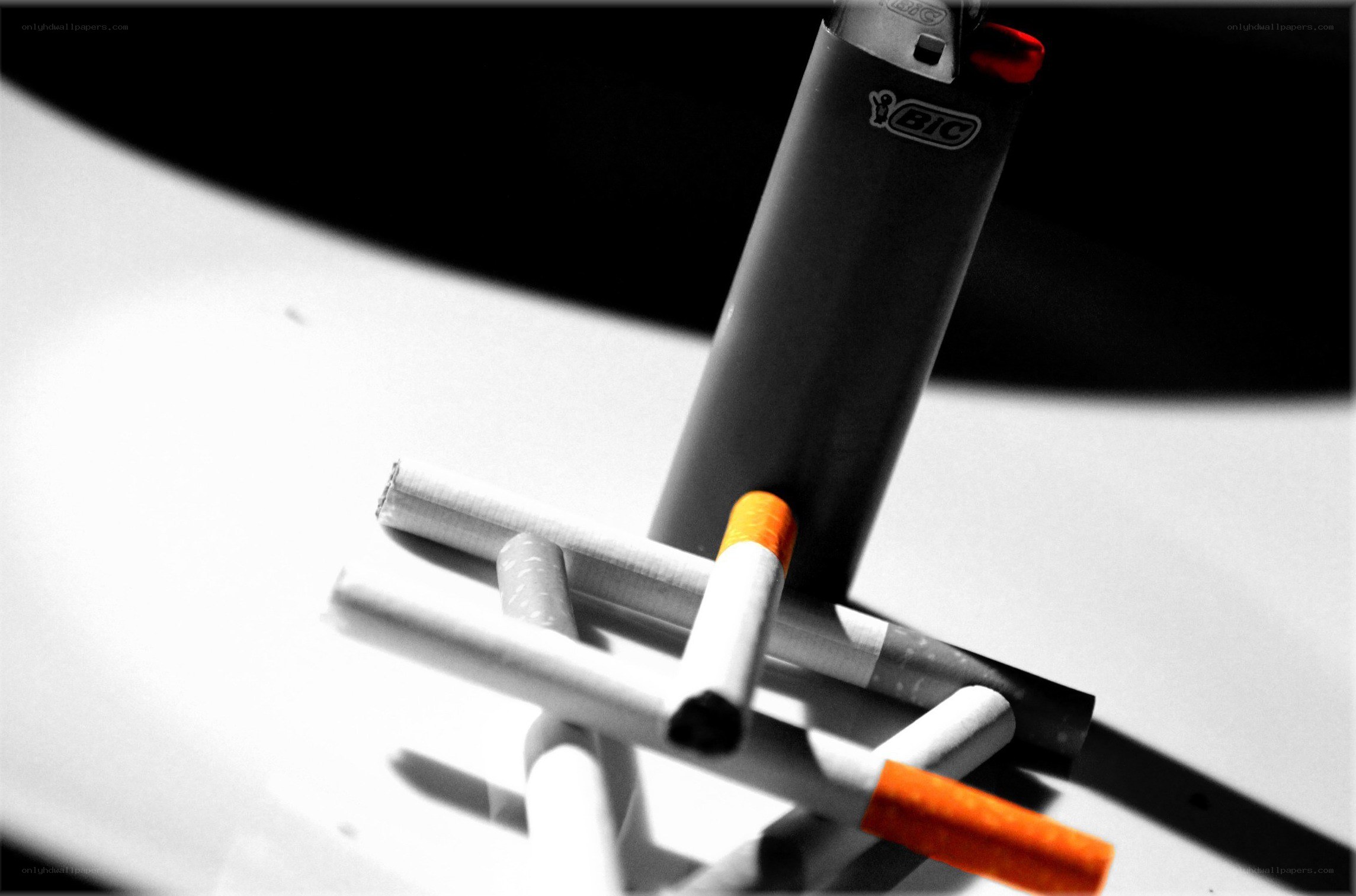 Cigarettes and lighter