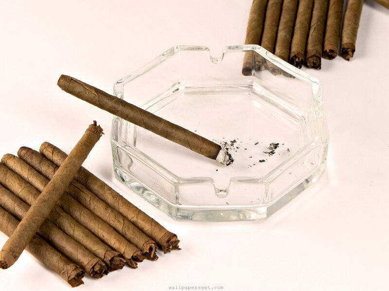 cigars and ashtray
