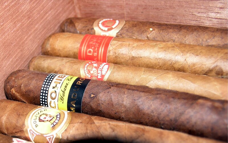 Cigars in a Humidor