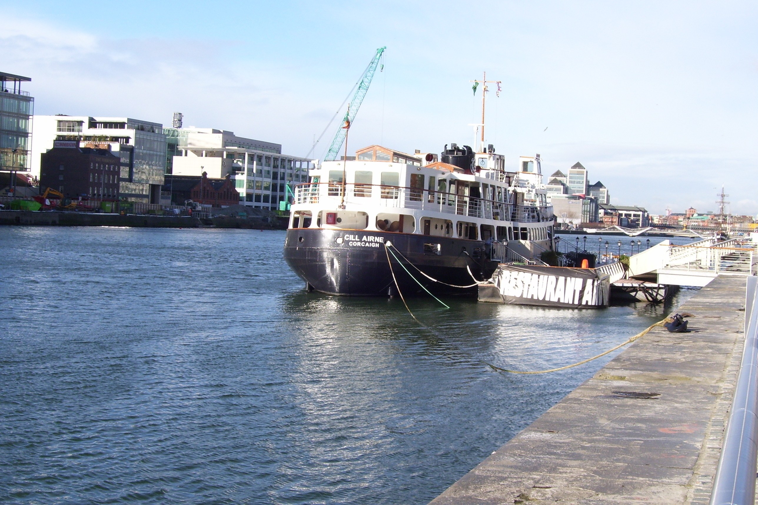 Cill Airne ferry at dock