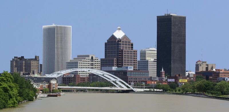 Cincinnati Skyline — Blue, Calm