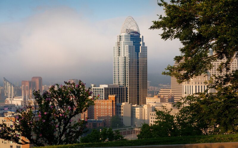 Cincinnati skyline with Great American Tower