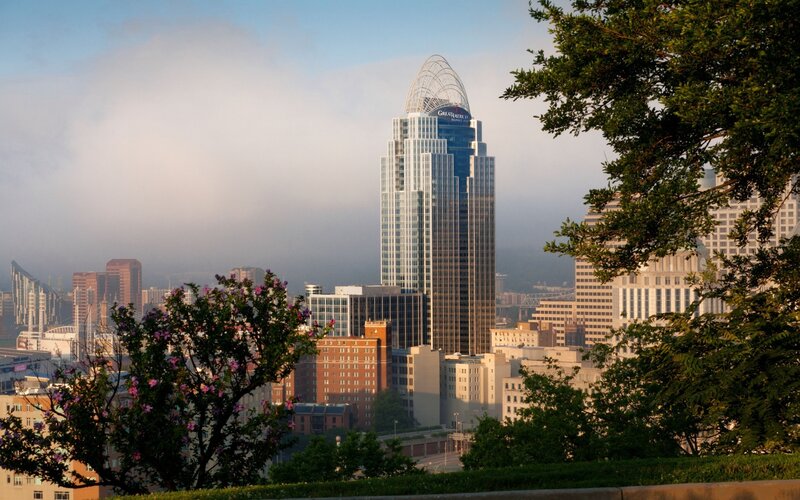 Cincinnati skyline with Great American Tower