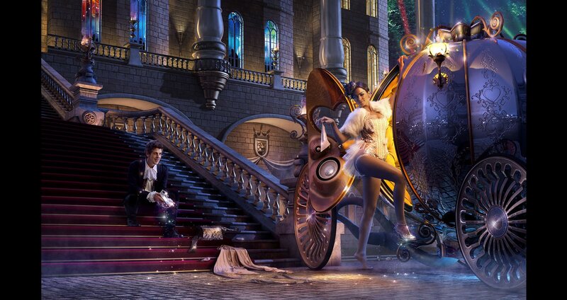 Cinderella and Prince at the Castle