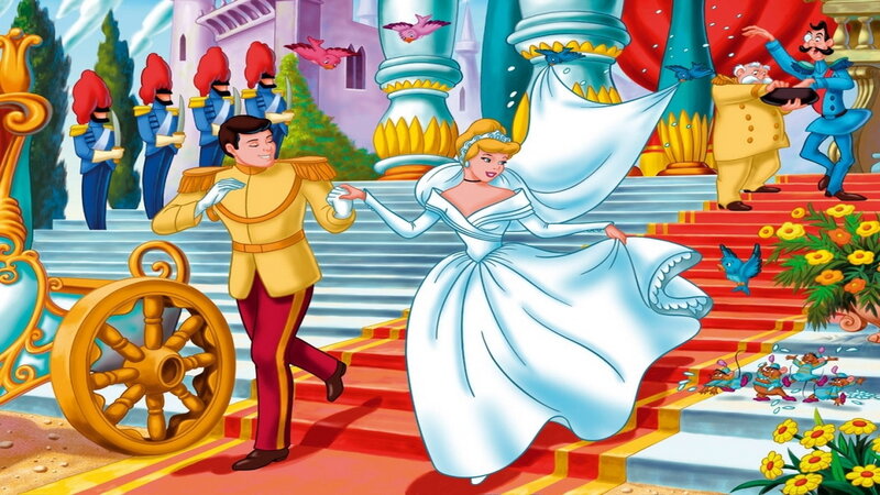 Cinderella and Prince — Blue, Joyful, Afternoon