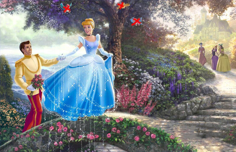 Cinderella and Prince — Blue, Romantic, Afternoon