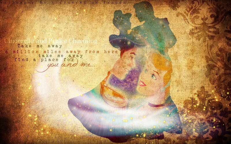 Cinderella and Prince Charming — Gold