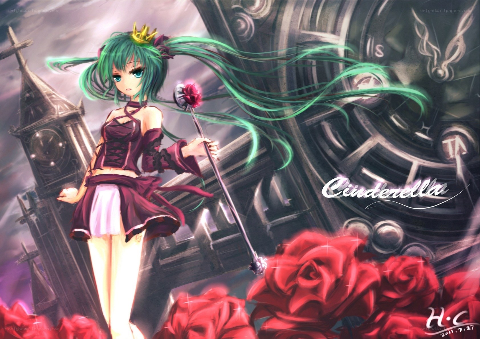 Cinderella anime character art