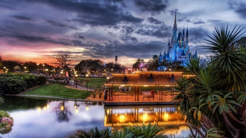 Cinderella Castle at Dusk — Blue, Serene