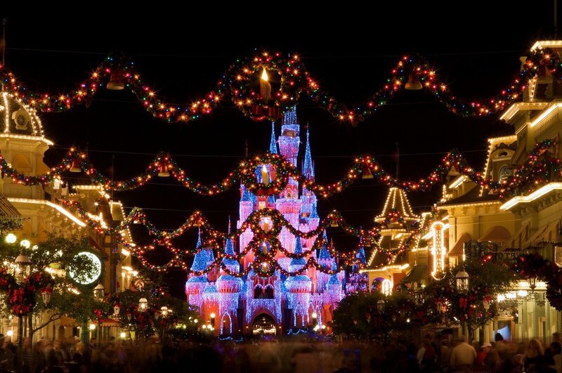 Cinderella Castle at night