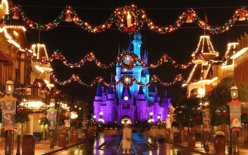 Cinderella Castle at night