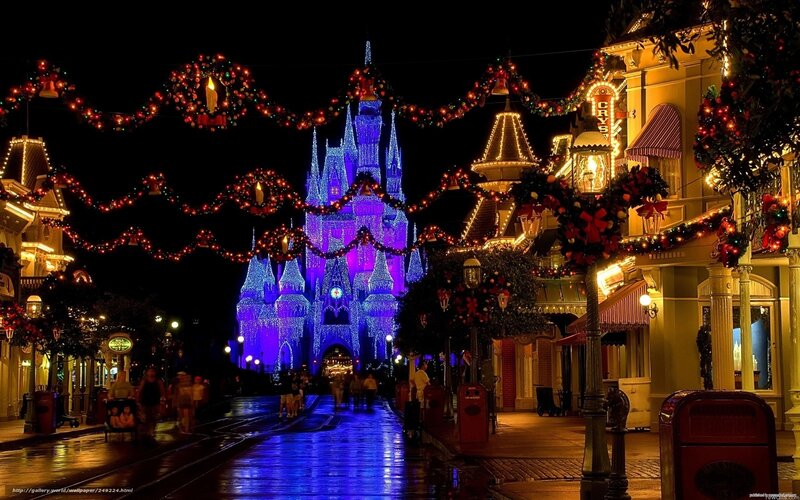 Cinderella Castle at night